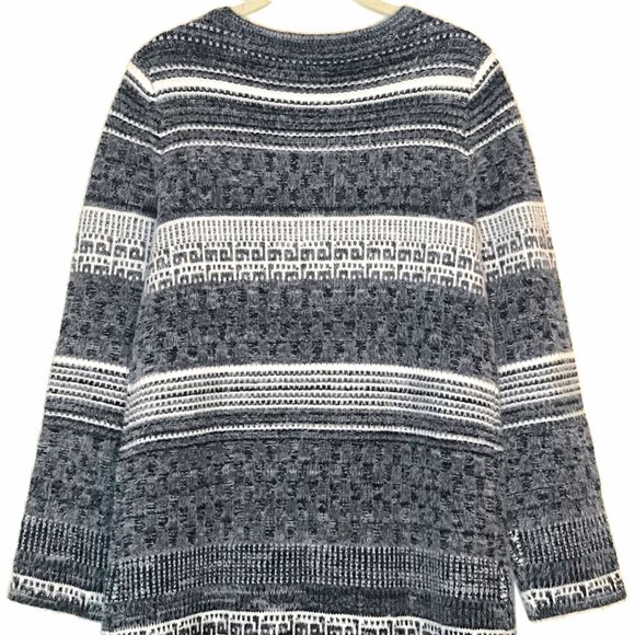 Gray Fuzzy Duster Cardigan Warm Winter Carcoat NWOT - Size M - Picture 5 of 6